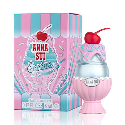 Anna Sui Sundae Pretty Pink 果漾聖代淡香水迷你瓶-粉紅柚惑