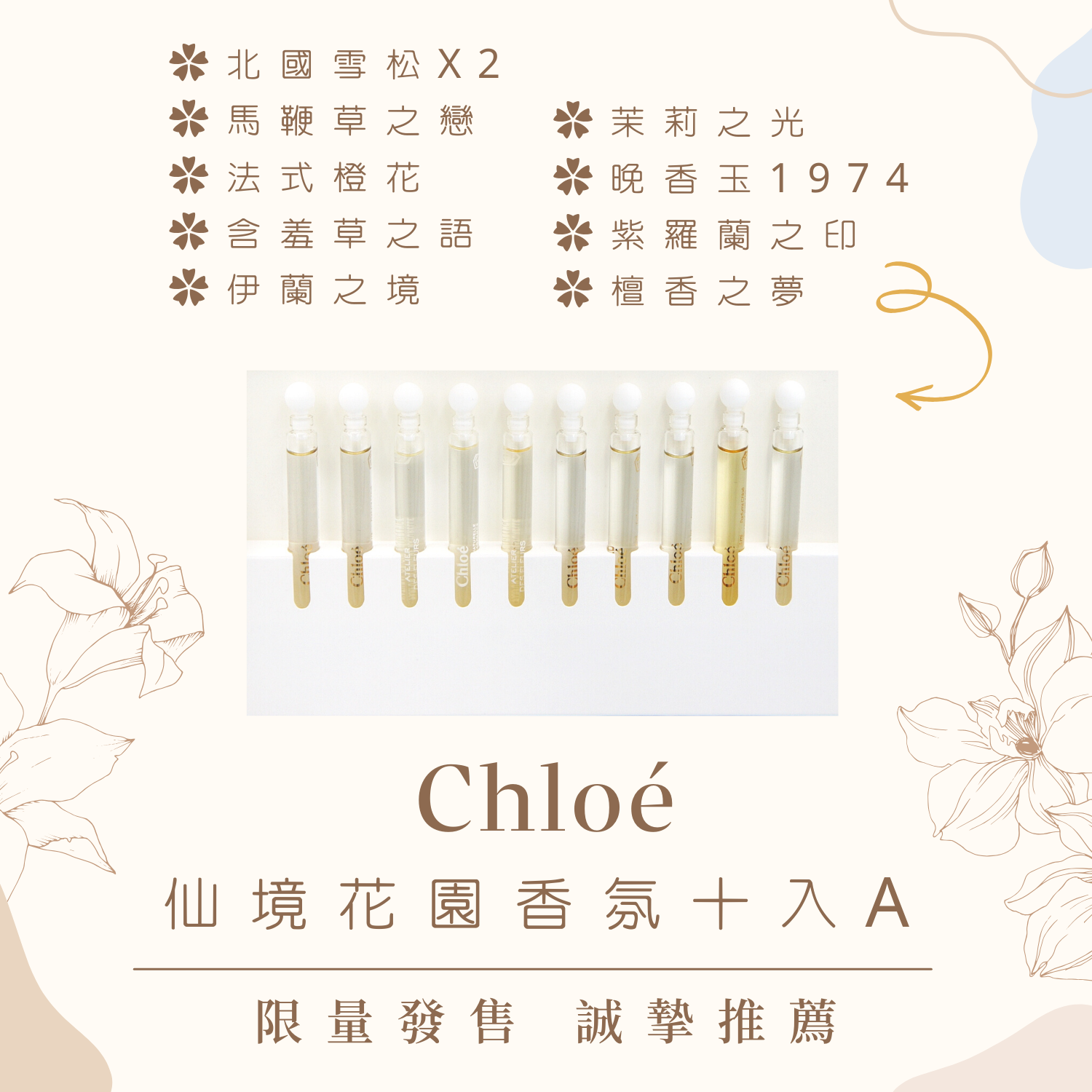 CHLOE 仙境花園香氛十入超值組合