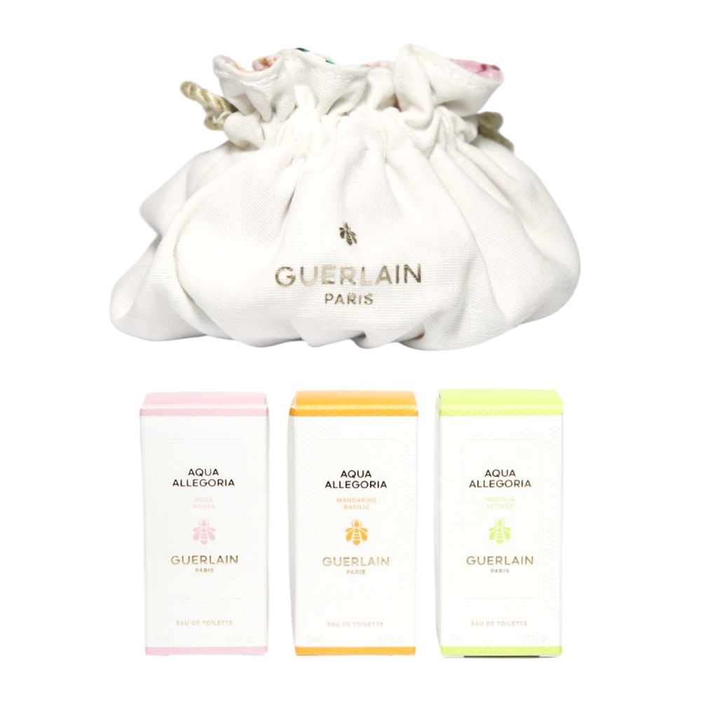 Guerlain Aqua Allegoria 嬌蘭花草水語限量束口袋小香水組合
